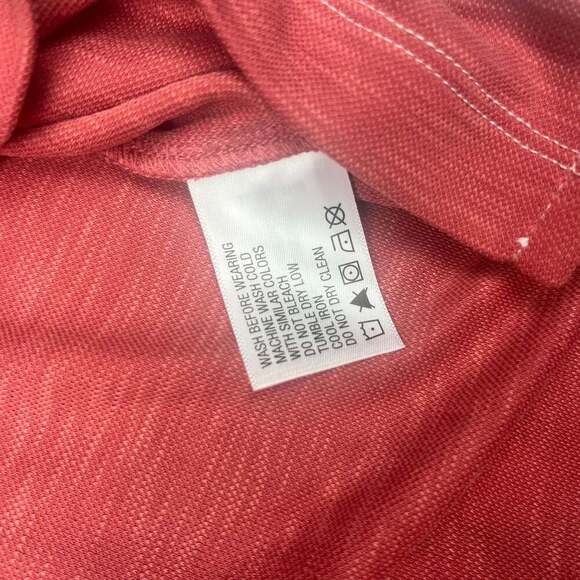 Orvis Polo Shirt Mens Small Red Pima Cotton Short Sleeve Golf Casual Lightweight - Picture 3 of 10